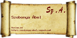 Szobonya Ábel névjegykártya
